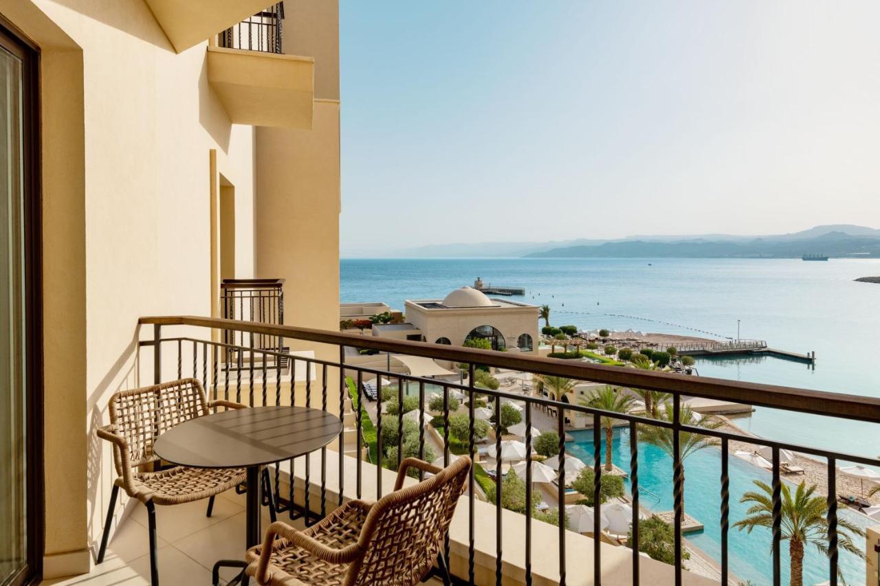 Al Manara, A Luxury Collection Hotel, Aqaba Exterior photo View from the balcony of a guest room at the Dead Sea, Jordan